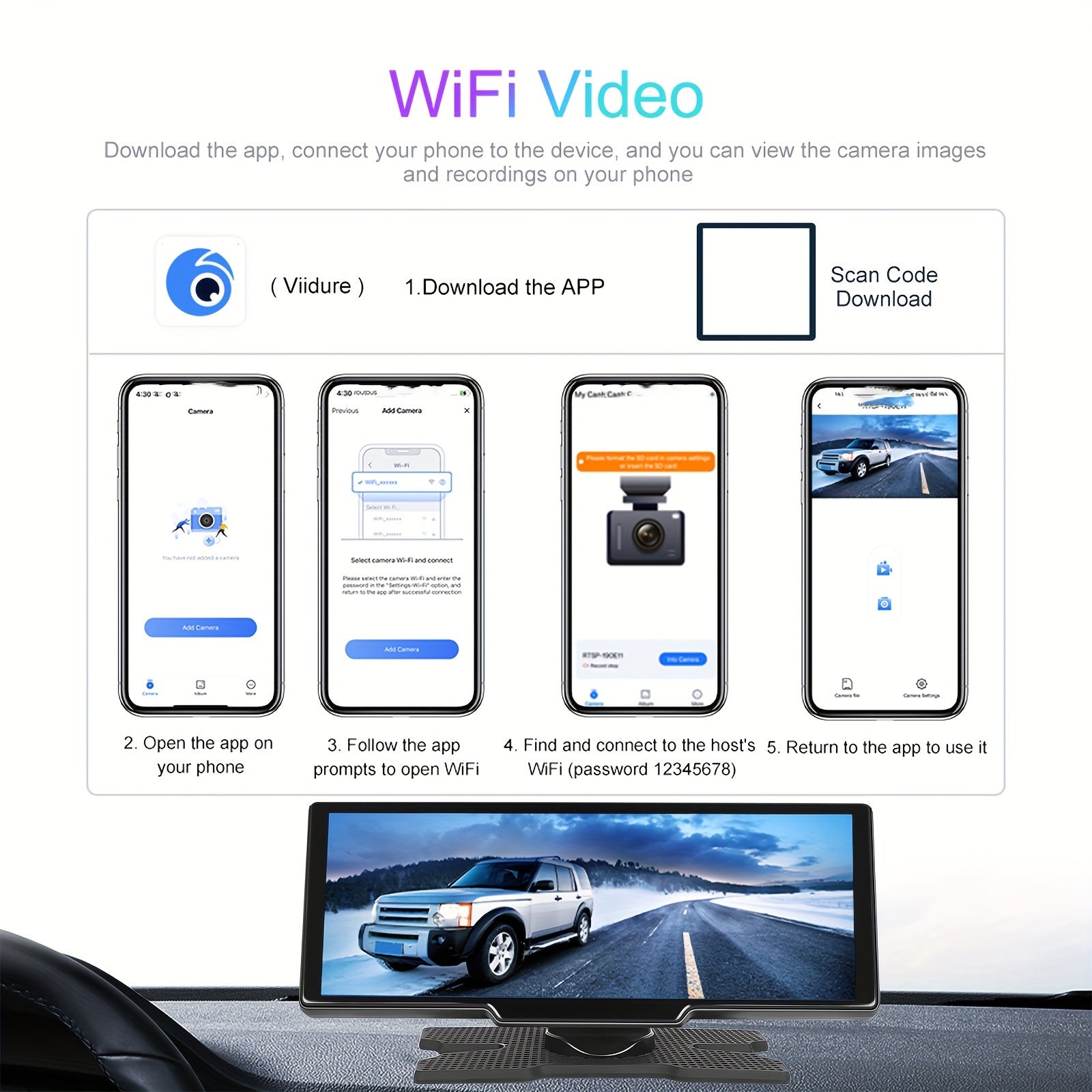 Tragbares Auto-Stereo Wireless Carplayer, kabellos für Fahrzeug und unterwegs – Hauptansicht