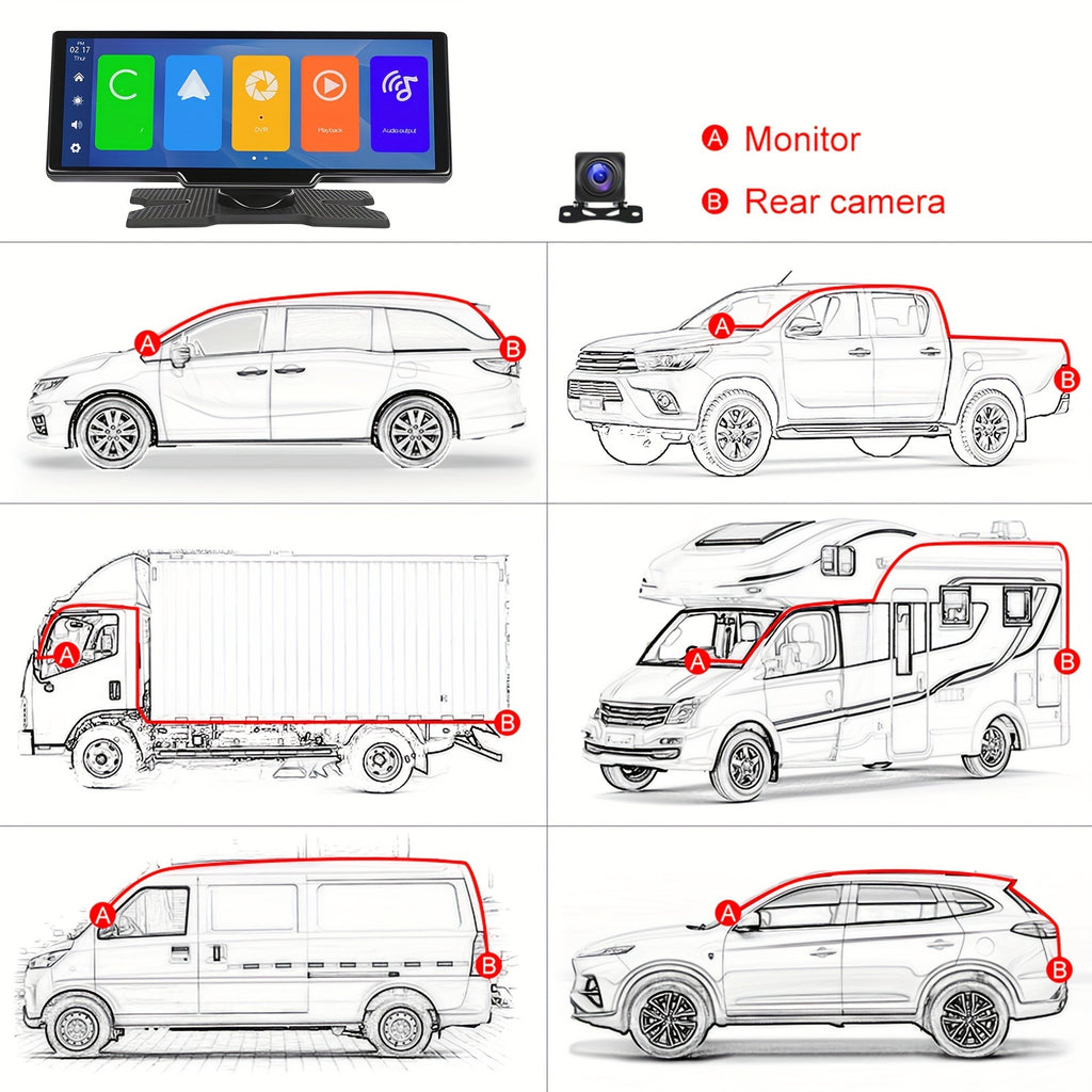Tragbares Auto-Stereo Wireless Carplayer, kabellos für Fahrzeug und unterwegs – Detailansicht 2
