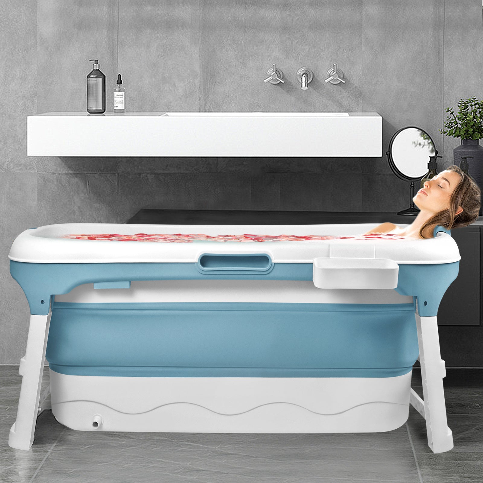 Tragbares Faltbadewasser für Badezimmer und Haushalt – Detailansicht 7