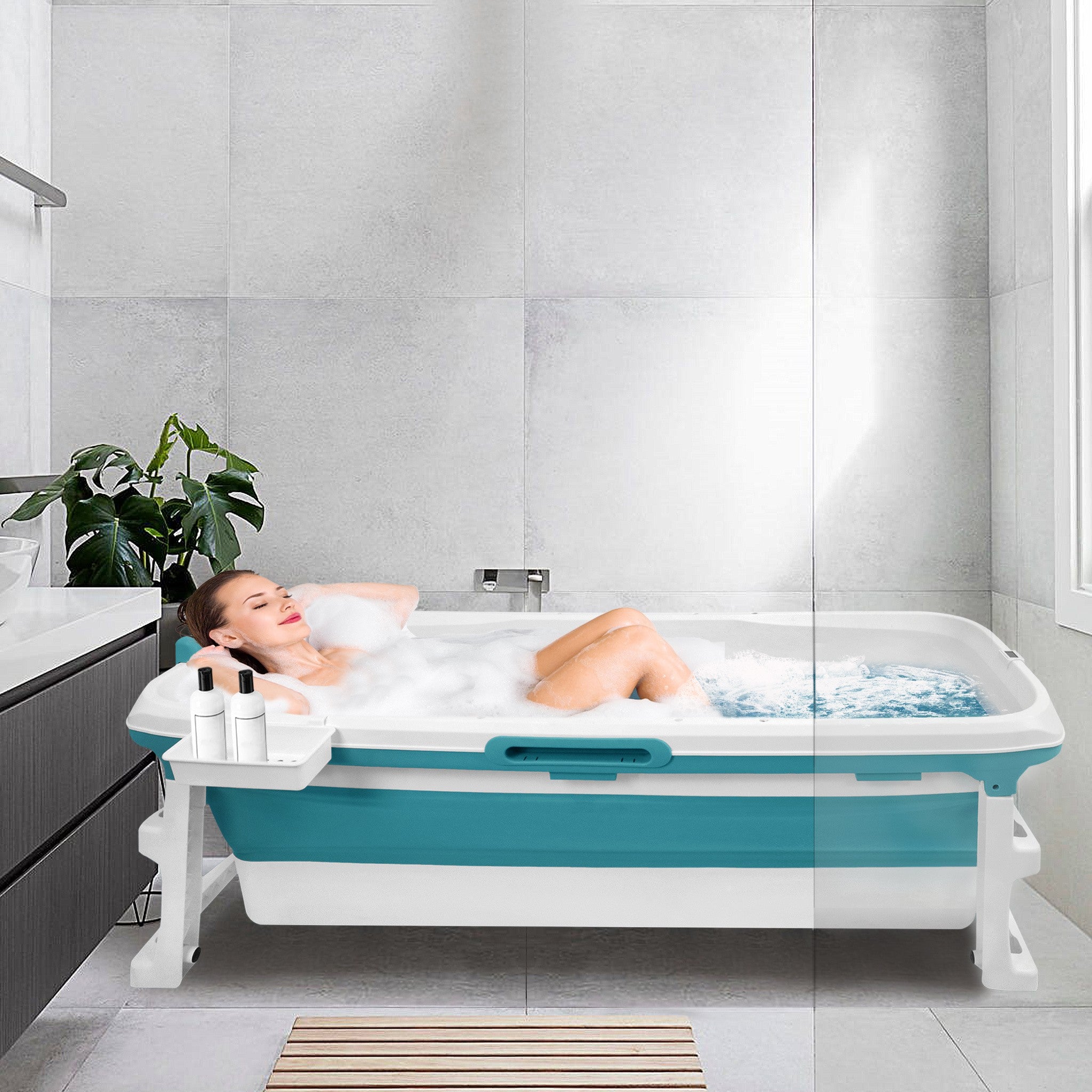 Tragbares Faltbadewasser für Badezimmer und Haushalt – Detailansicht 17