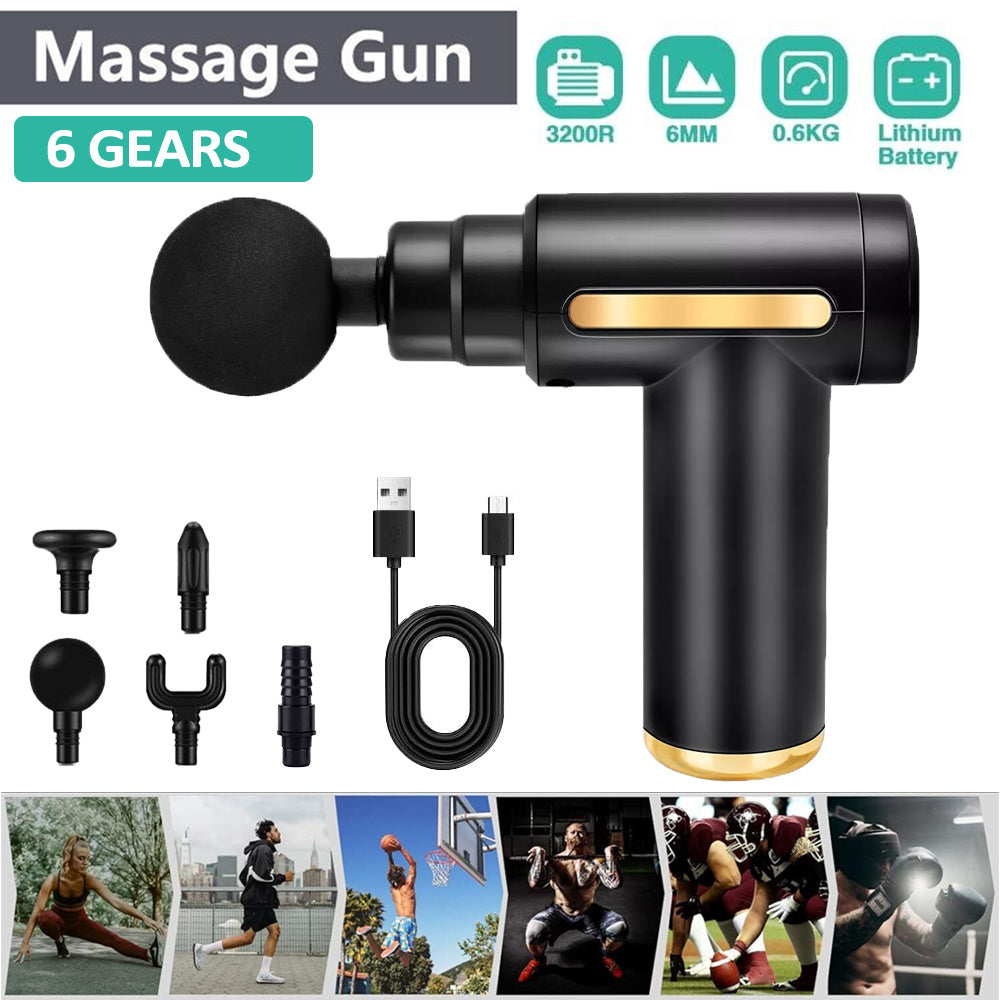 Tragbares Hand-LCD-Massagegerät, 6-Gang+5-Kopf für die perfekte Ganzkörpermassage und den Heimgebrauch – Hauptansicht