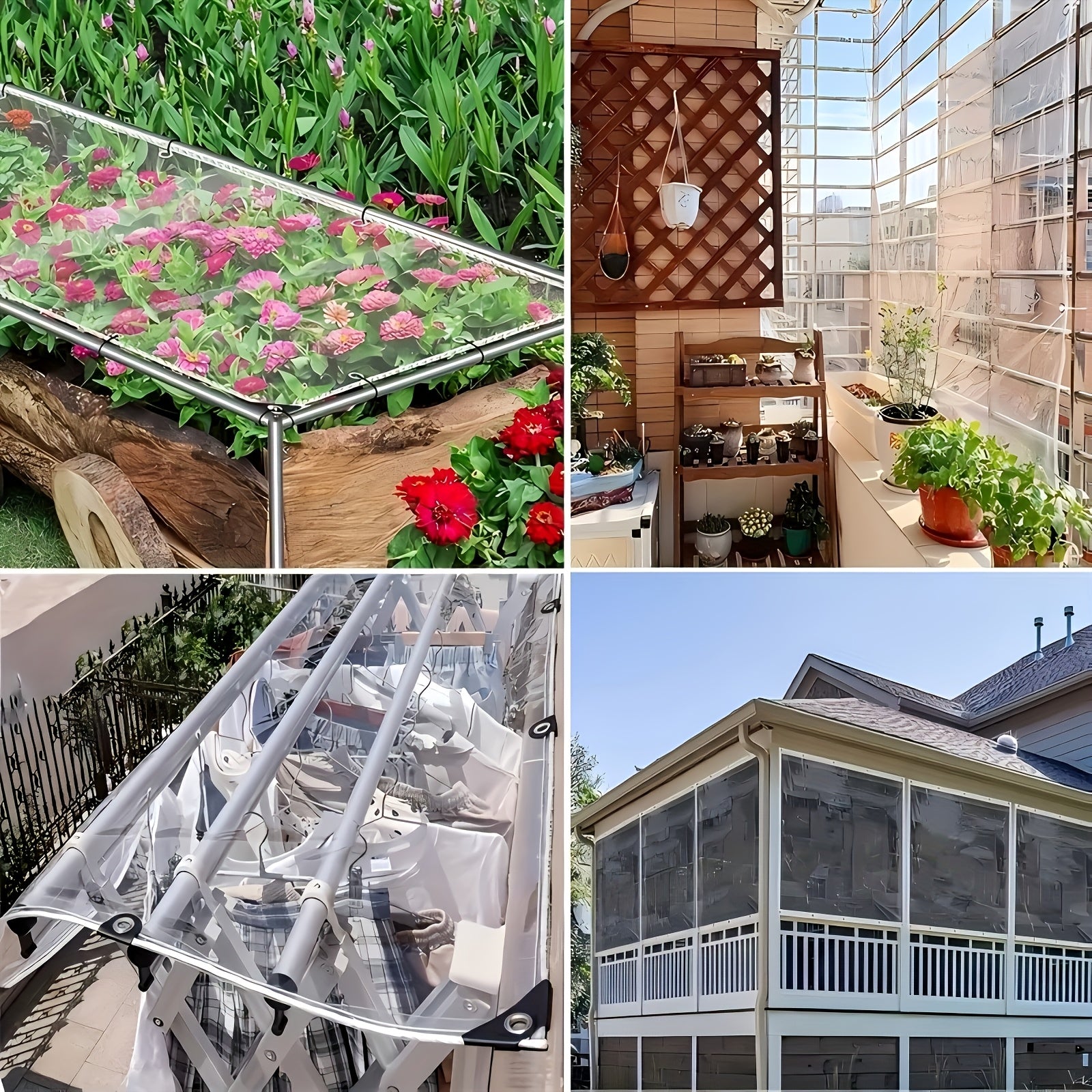 Transparenter, Stark und reißfest für Garten und Terrasse – Detailansicht 9
