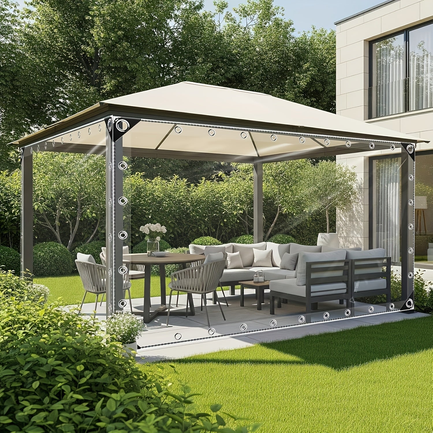 Transparenter, Stark und reißfest für Garten und Terrasse – Detailansicht 10