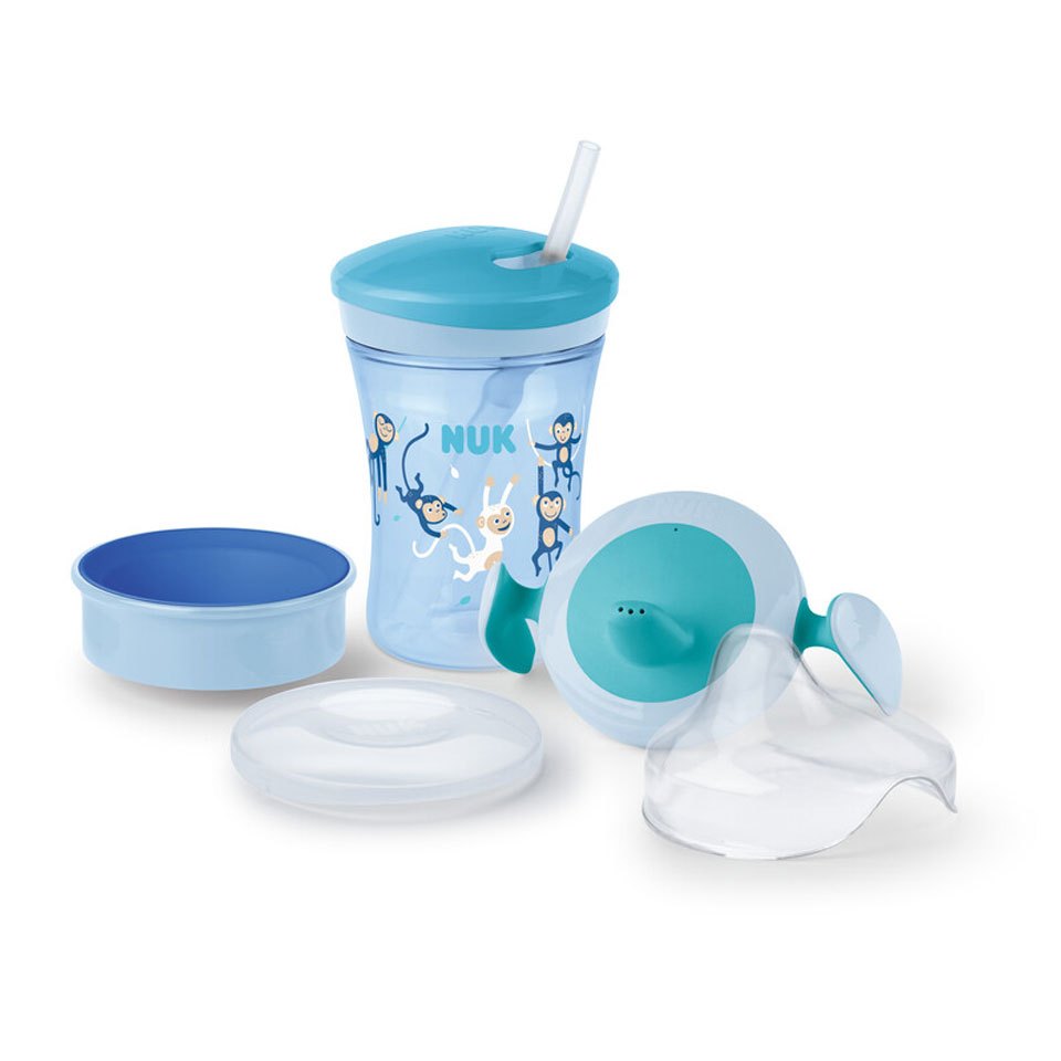Trinklernbecher-Set, Blau für Alltag und Zuhause – Detailansicht 2