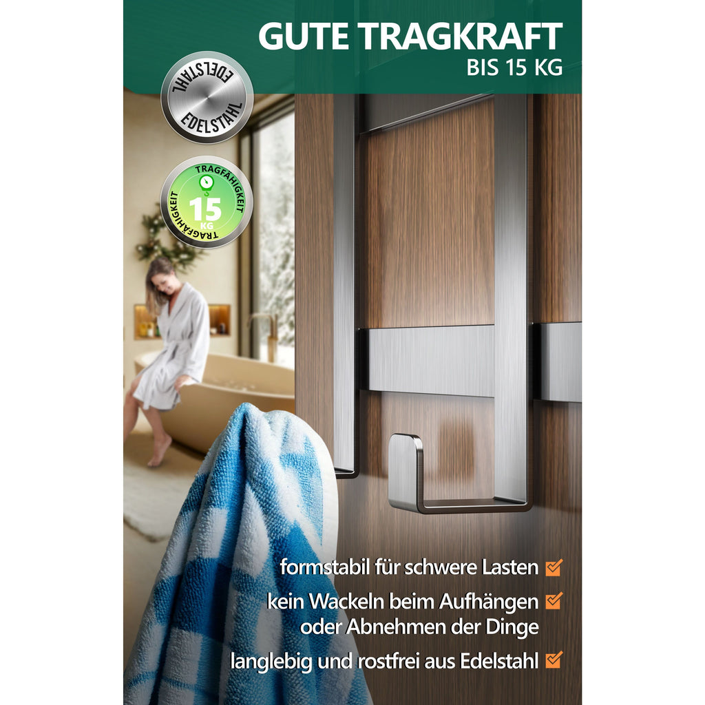 Tusche, Edelstahl für Türrückseite und Alltag – Detailansicht 10
