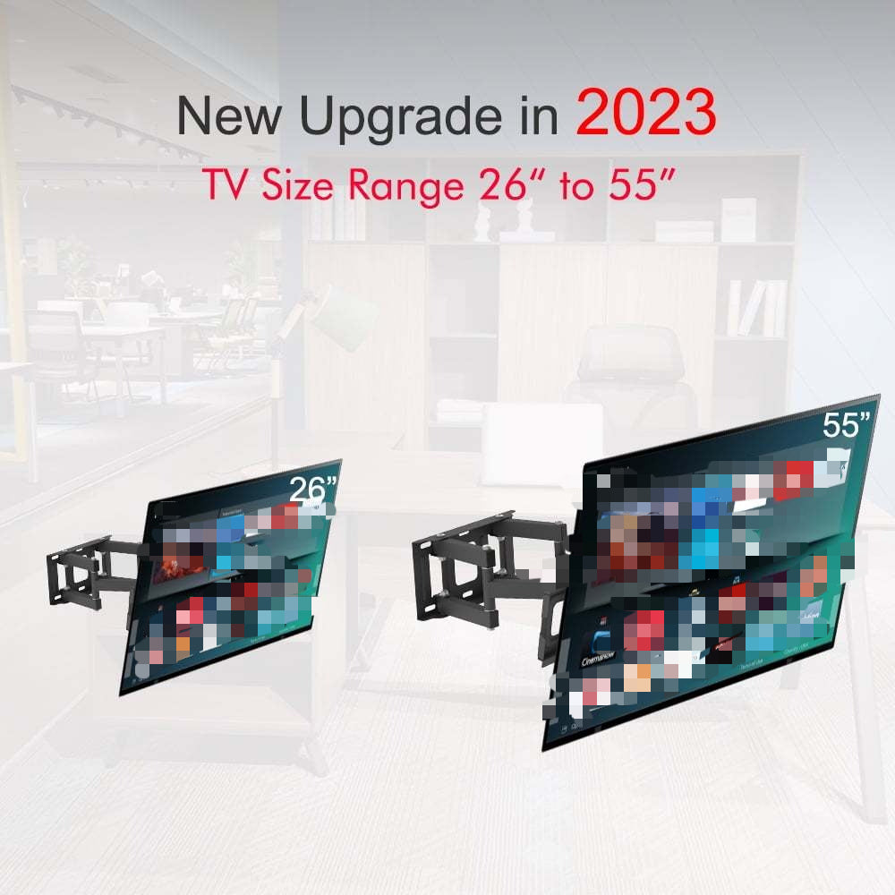 TV-Wandhalterung, Schwarz für Schlafzimmer und Bett – Detailansicht 5