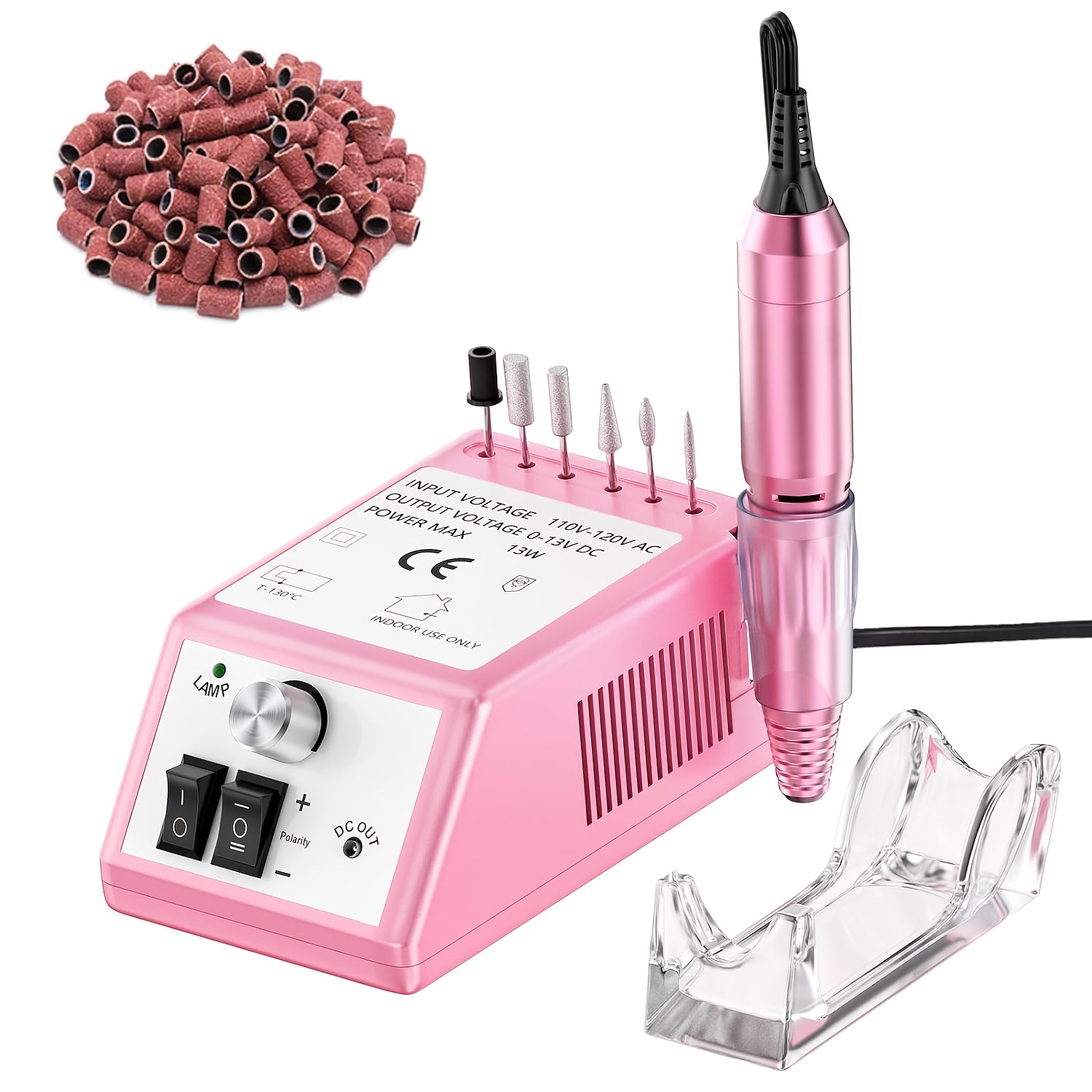 U/min Tragbare Elektrische Nagelfräse, Rosa für Wohnzimmer – Detailansicht 6