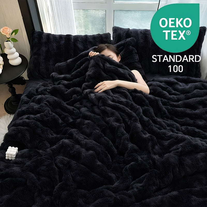 Übergroße Decke, Batikblau für Wohnzimmer und Zuhause – Detailansicht 6