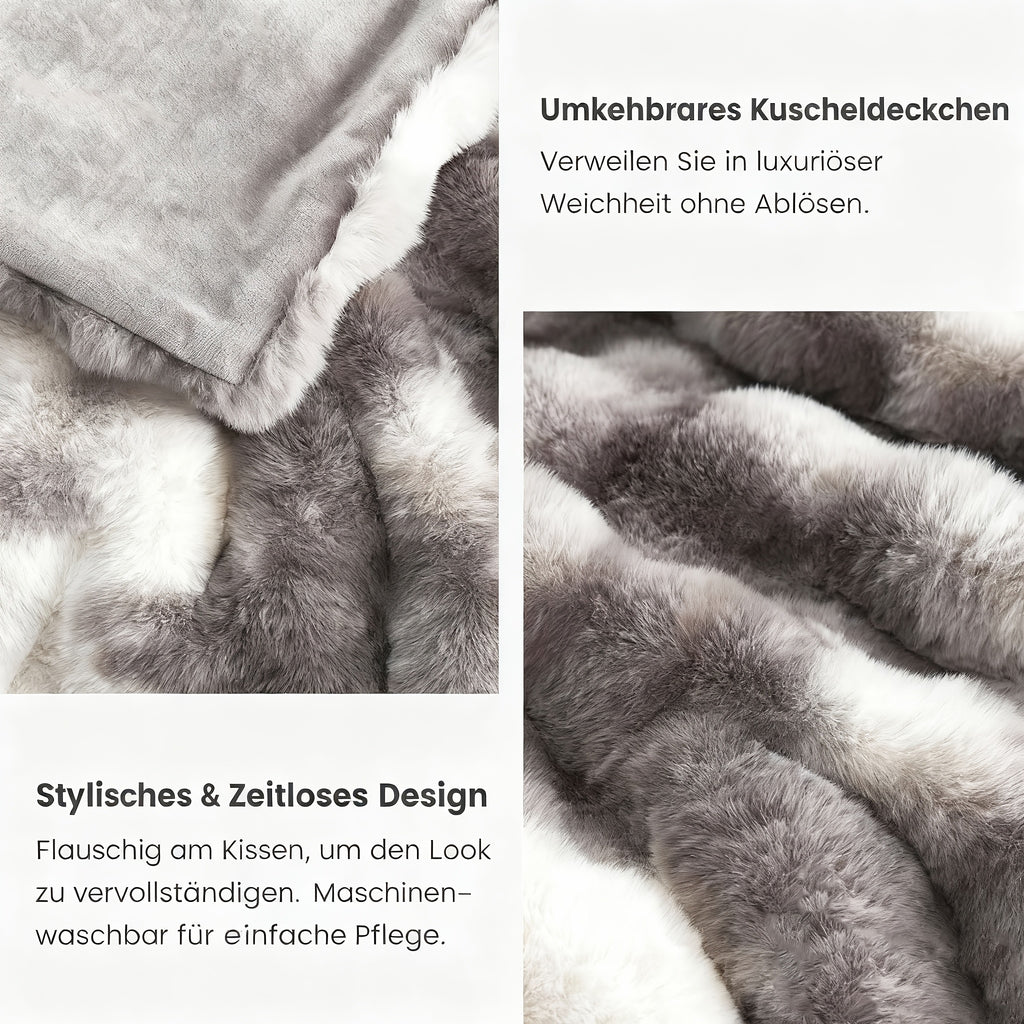 Übergroße Decke, Batikblau für Wohnzimmer und Zuhause – Detailansicht 7