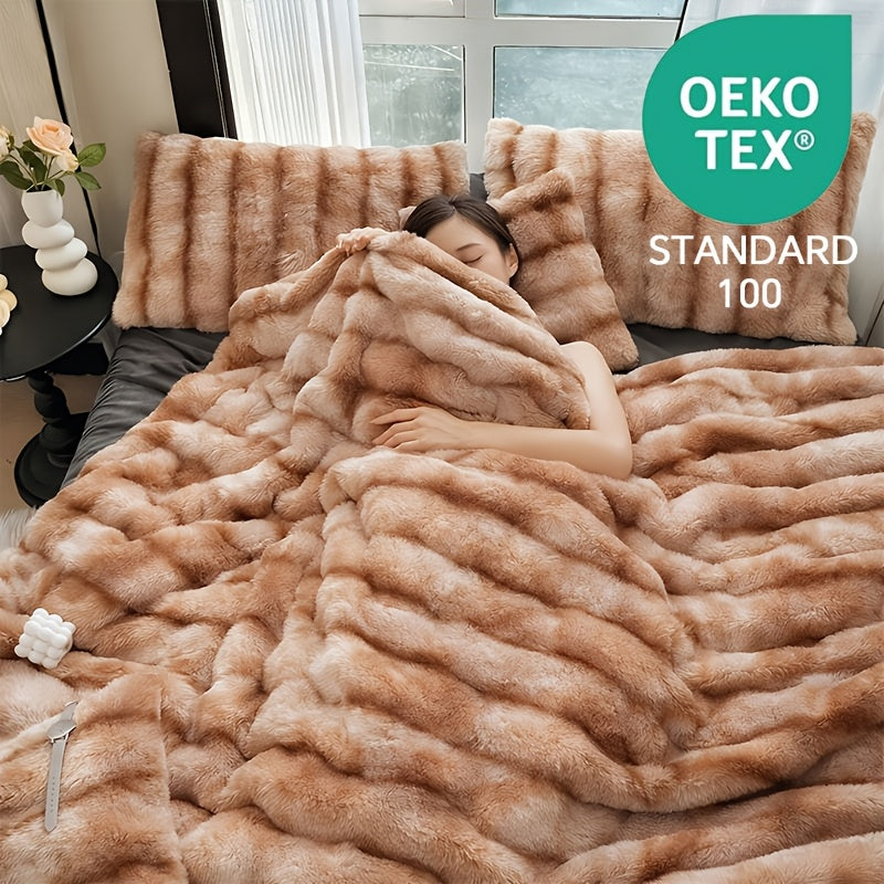 Übergroße Decke, Batikblau für Wohnzimmer und Zuhause – Detailansicht 8