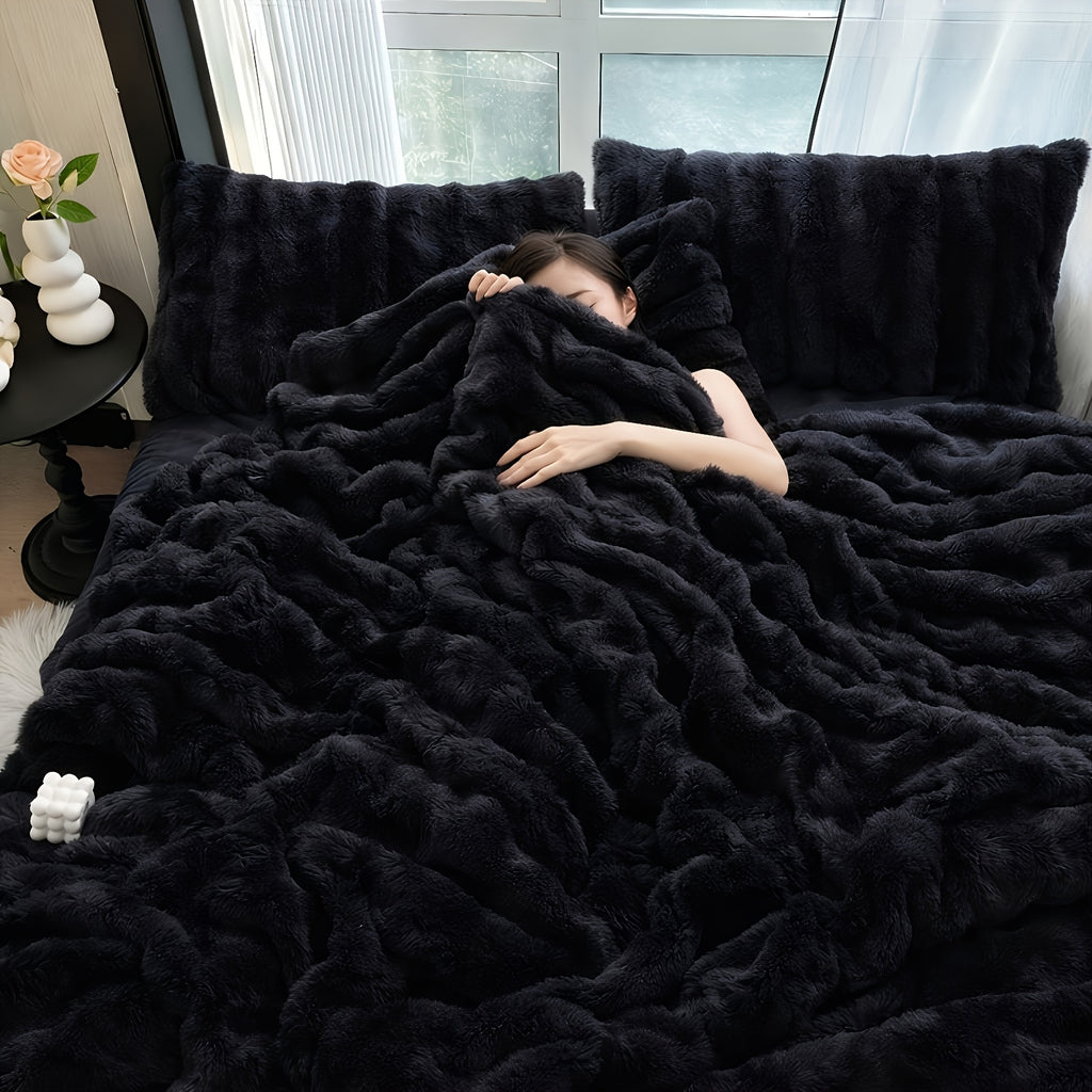 Übergroße Decke, Batikblau für Wohnzimmer und Zuhause – Detailansicht 9