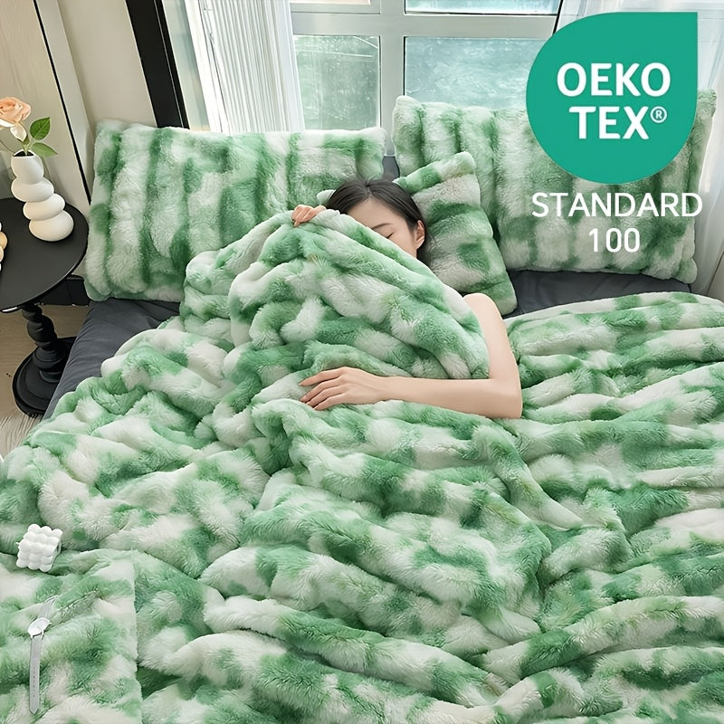 Übergroße Decke, Batikblau für Wohnzimmer und Zuhause – Detailansicht 12