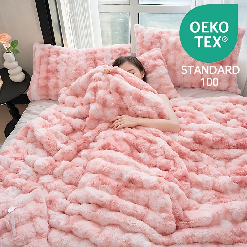 Übergroße Decke, Batikblau für Wohnzimmer und Zuhause – Detailansicht 14