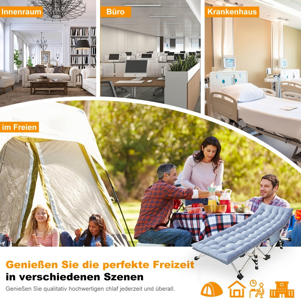 Übergroßes klappbares Campingbett, 400 kg für Schlafzimmer und Bett – Detailansicht 11