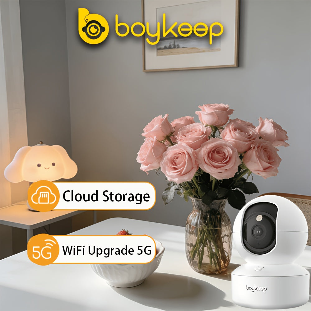 Überwachungskamera, 1 Stk. Boykeep 5G/2.4Ghz WLAN Smart Kamera für unterwegs und Haustiere – Detailansicht 4