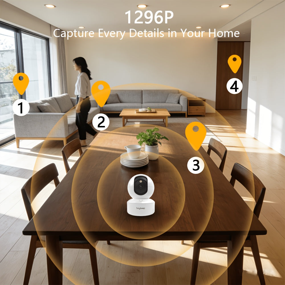 Überwachungskamera, 1 Stk. Boykeep 5G/2.4Ghz WLAN Smart Kamera für unterwegs und Haustiere – Detailansicht 6