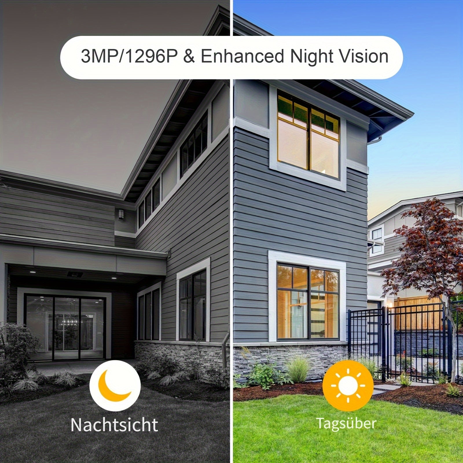 Überwachungskamera, 2 Stk für Zuhause – Detailansicht 2