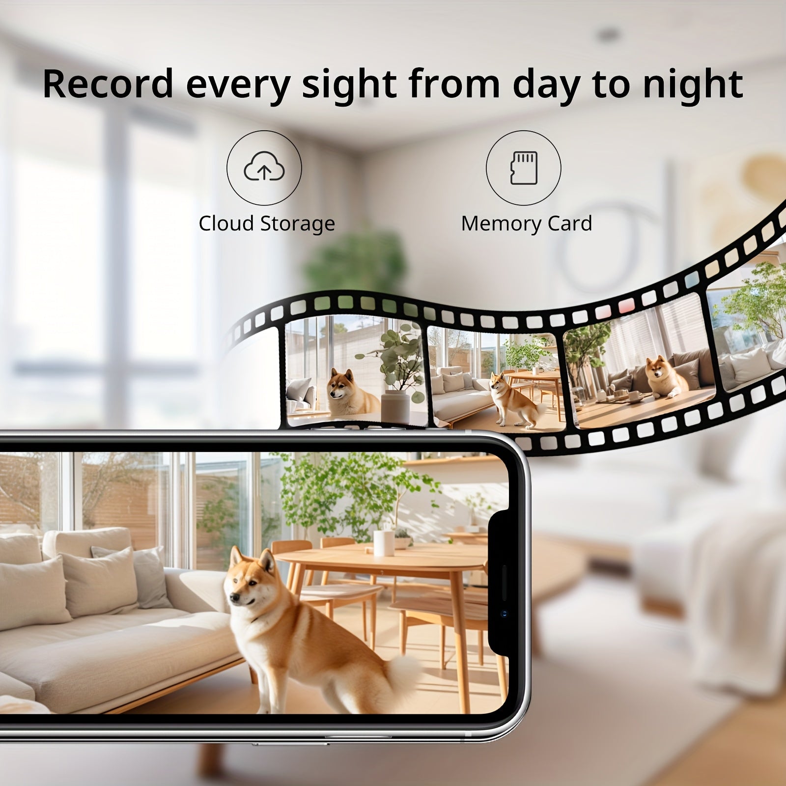 Überwachungskamera, 360° drehbar für unterwegs und Zuhause – Detailansicht 5