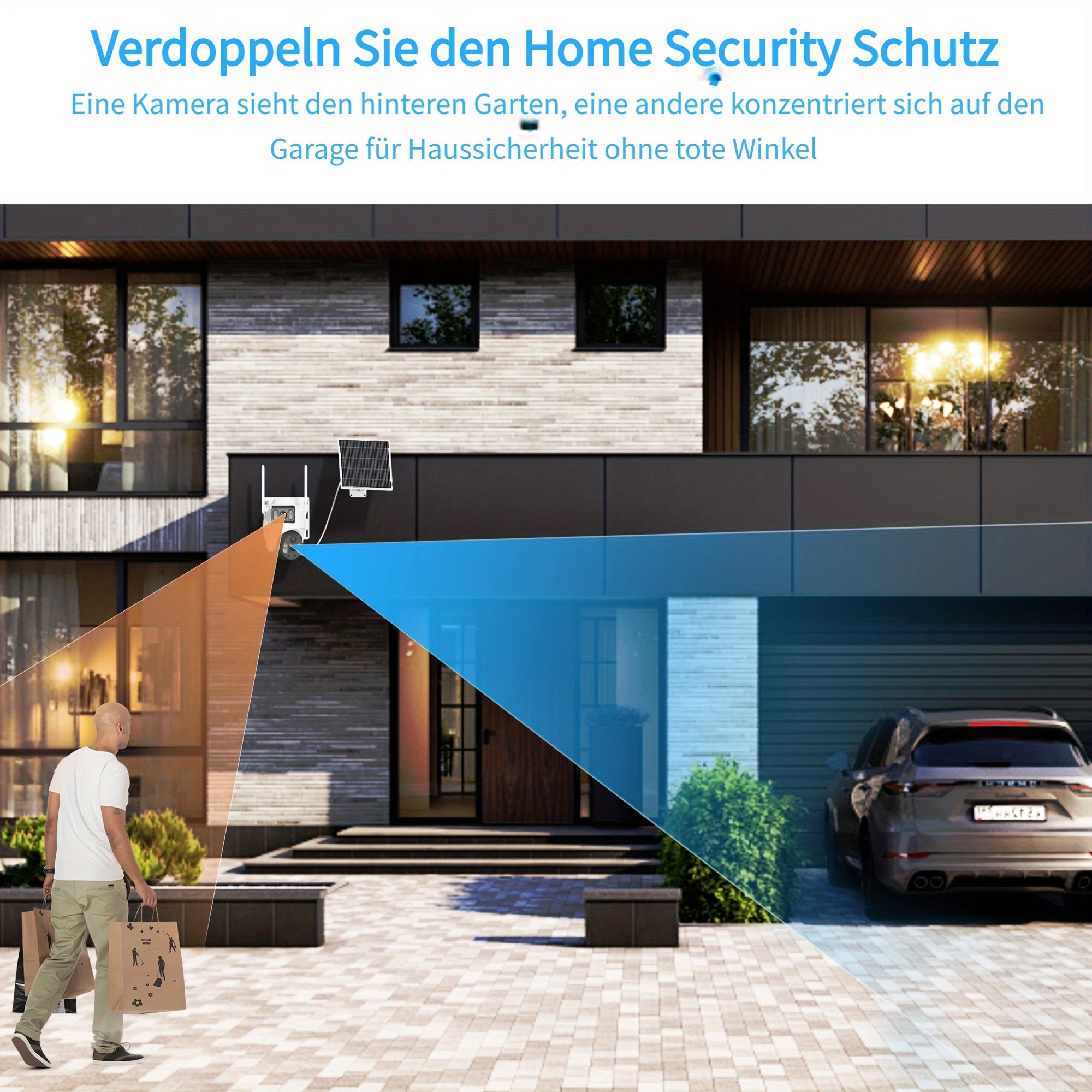 Überwachungskamera, 360° drehbar für Zuhause – Detailansicht 6