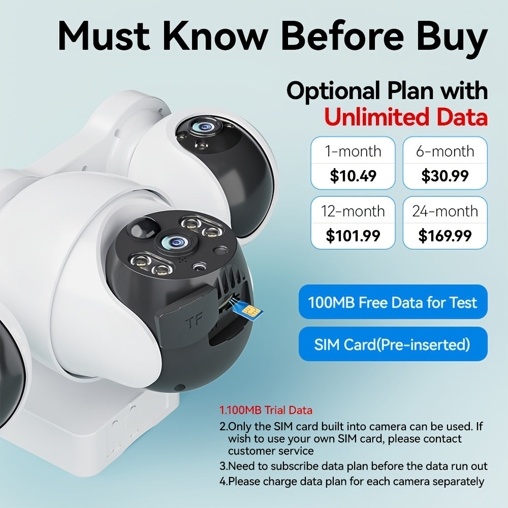 Überwachungskamera, 360° drehbar für Zuhause und Alltag – Detailansicht 12