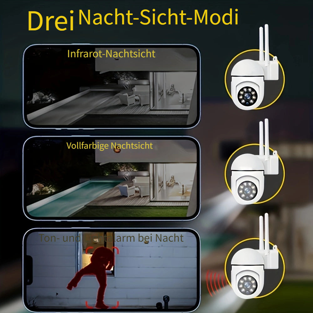 Überwachungskamera, 360° drehbar für Zuhause und unterwegs – Detailansicht 6