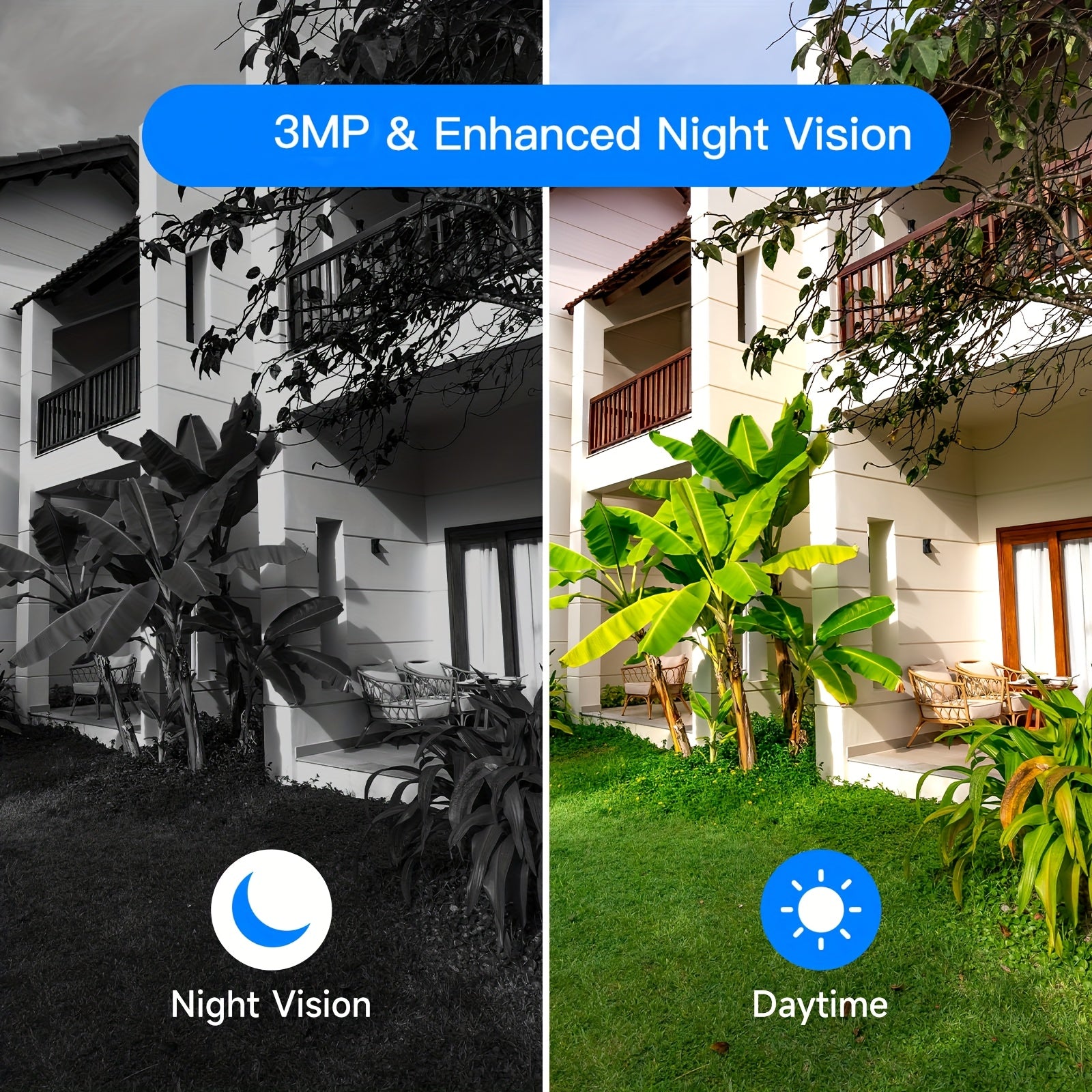 Überwachungskamera, 3MP Videoauflösung für unterwegs und Zuhause – Detailansicht 12