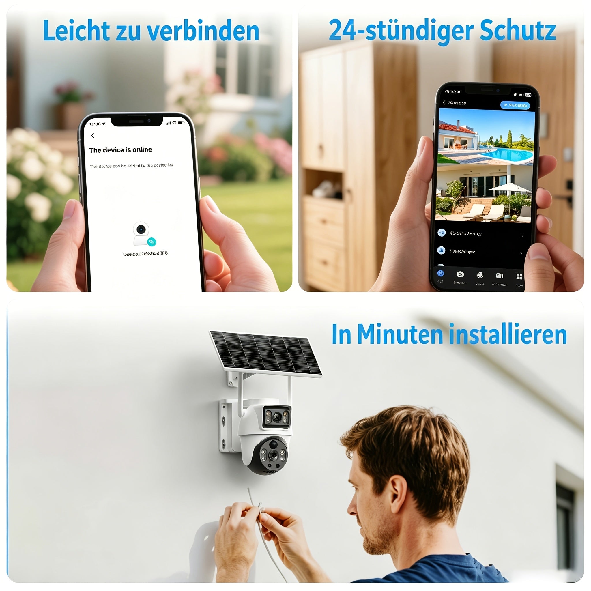 Überwachungskamera, 4 GHz WiFi für Zuhause und Alltag – Detailansicht 5