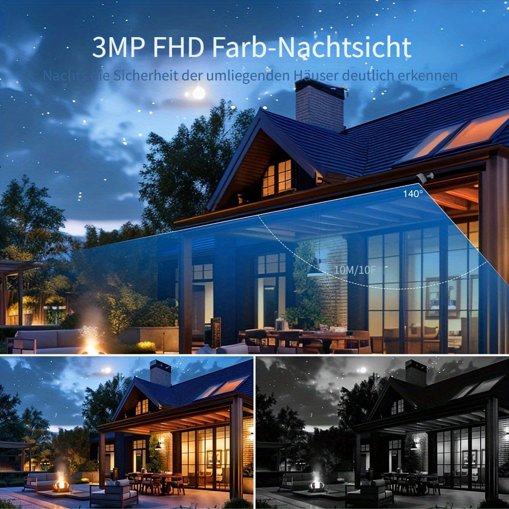 Überwachungskamera, 4 Stück für Zuhause – Detailansicht 3