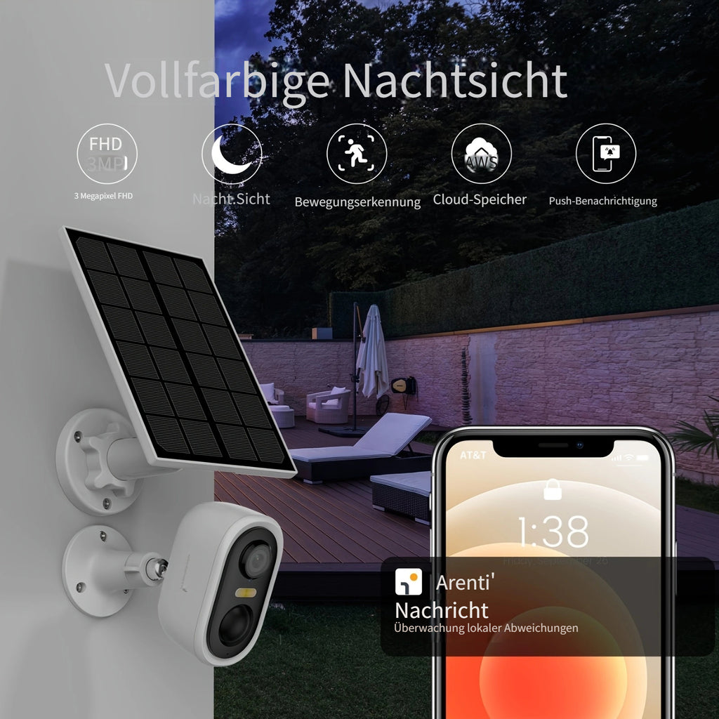 Überwachungskamera, 4 Stück LaxiHub FHD Drahtlose Sicherheitskamera für Zuhause und Haustiere – Detailansicht 3