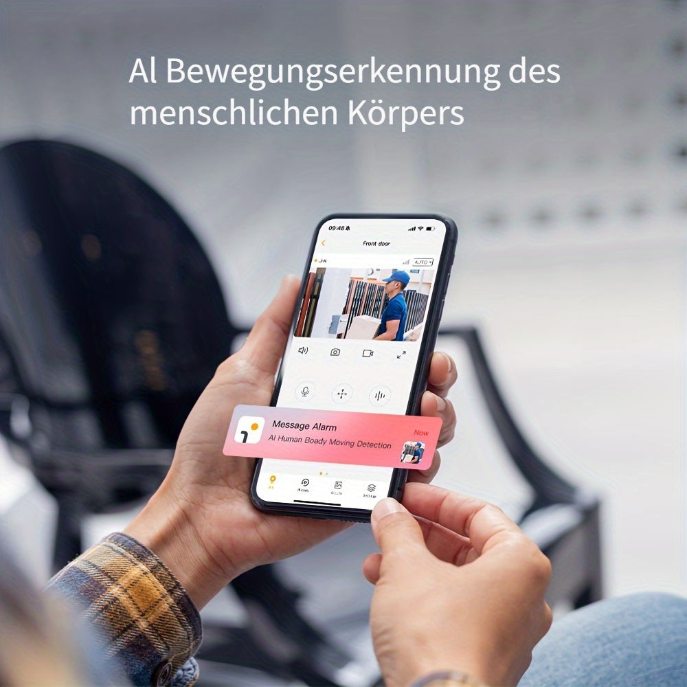 Überwachungskamera, 4er-Set Laxihub Farb-Nachtsicht-Sicherheitskamera für unterwegs und Zuhause – Detailansicht 8