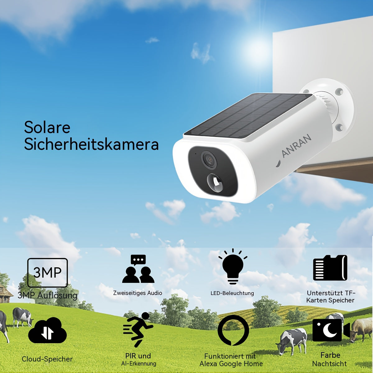 Überwachungskamera, C3 Upgrade-Version für Zuhause – Detailansicht 4