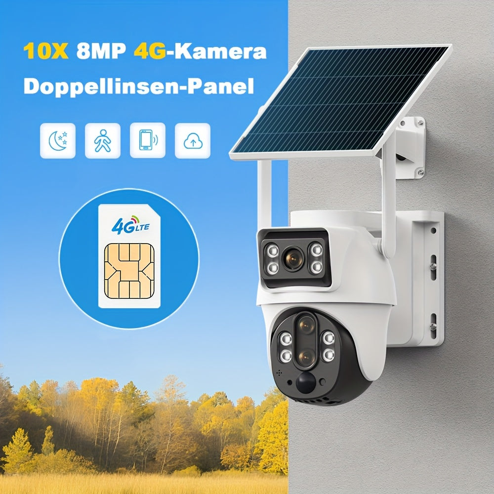 Überwachungskamera, Eine Kamera mit 10-fach Zoom und 4G-Konnektivität für unterwegs – Hauptansicht