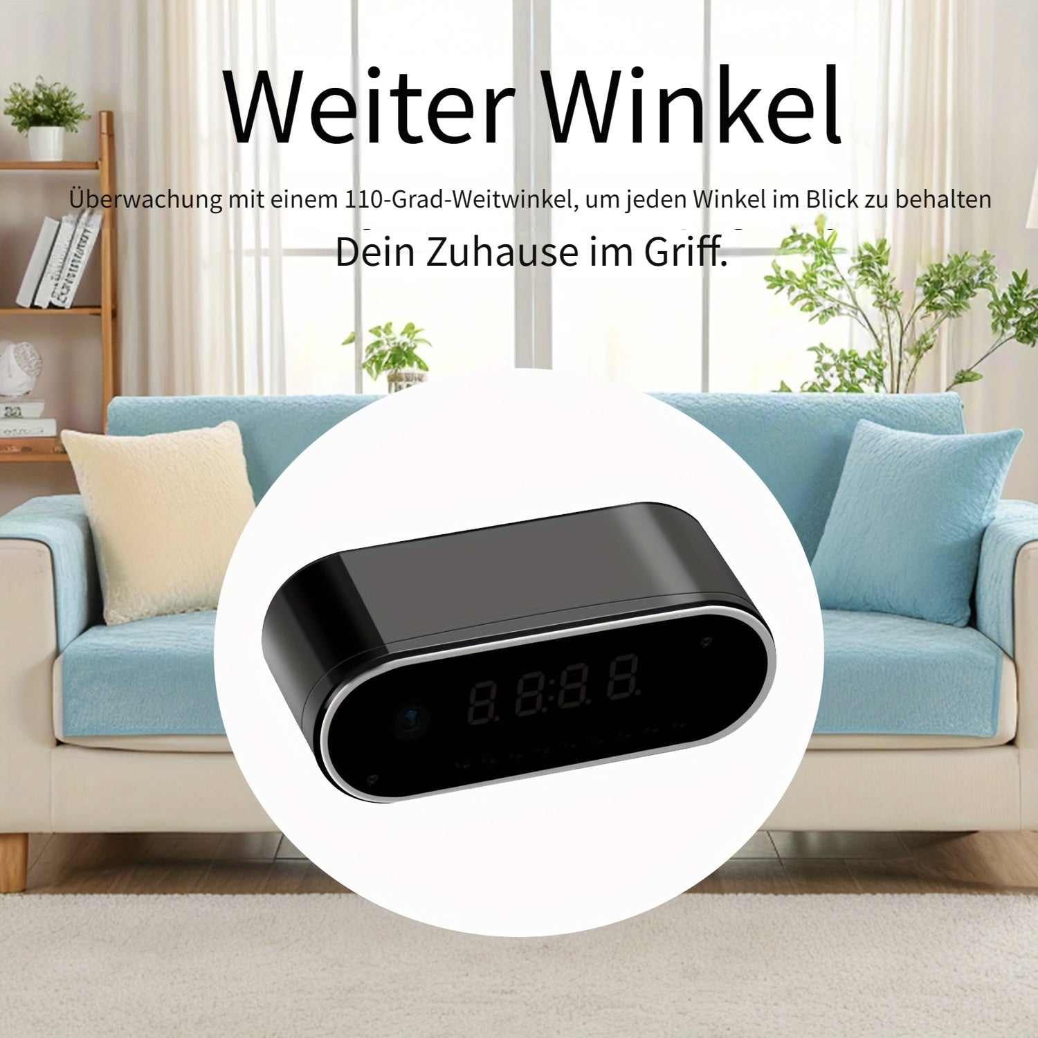 Überwachungskamera, Eingebauter 2600mAh Akku für Zuhause – Detailansicht 6