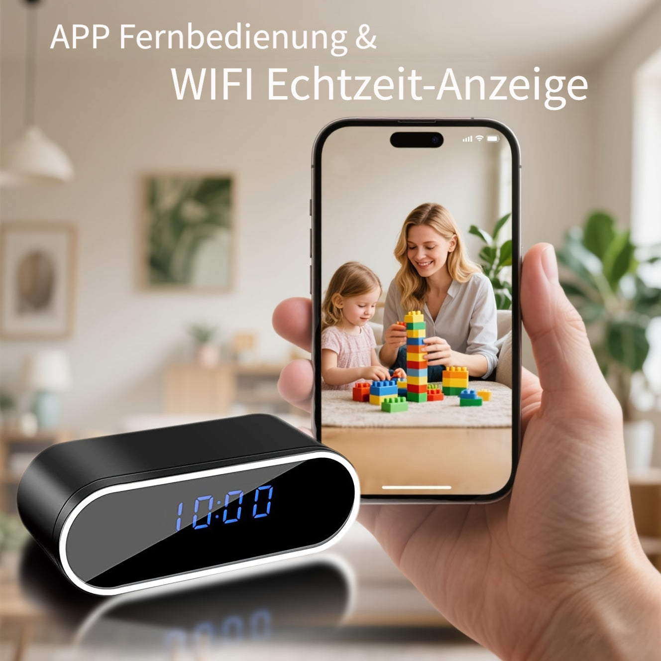 Überwachungskamera, Eingebauter 2600mAh Akku für Zuhause – Detailansicht 7