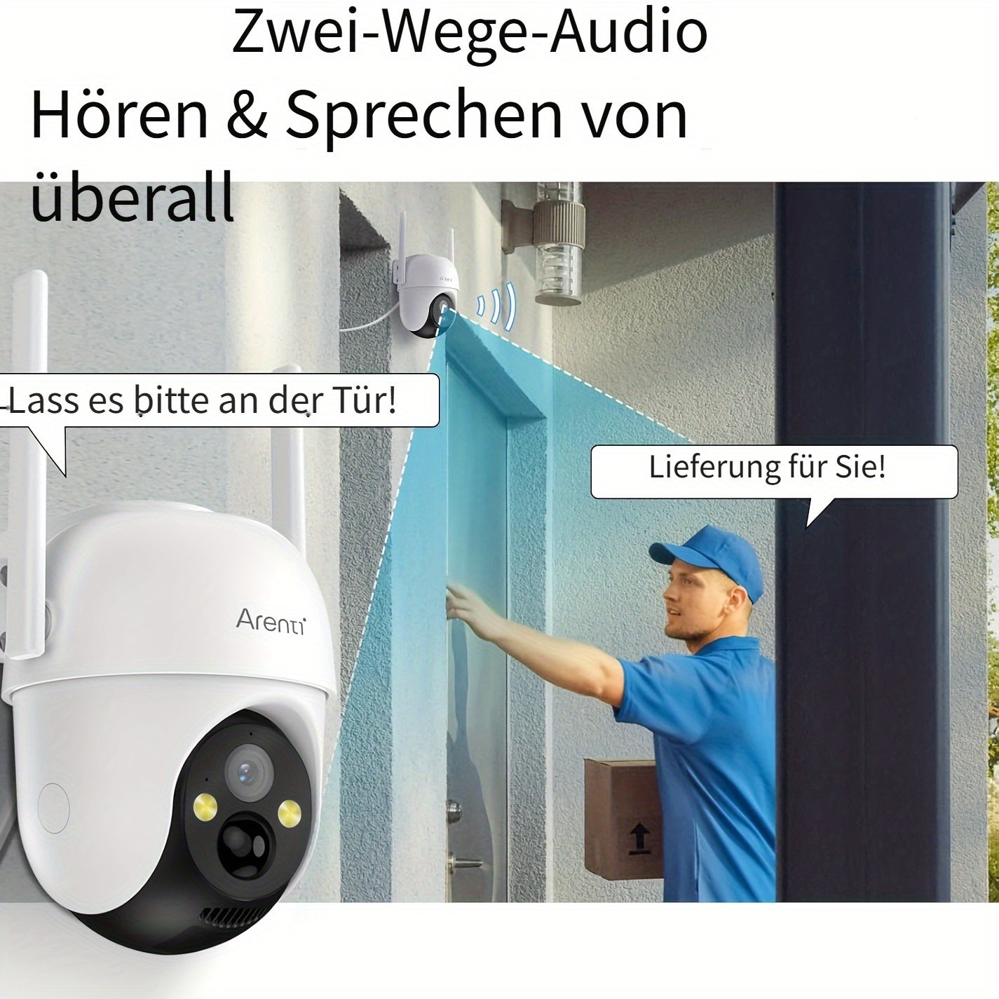 Überwachungskamera, Kabelloses WLAN für unterwegs – Detailansicht 2