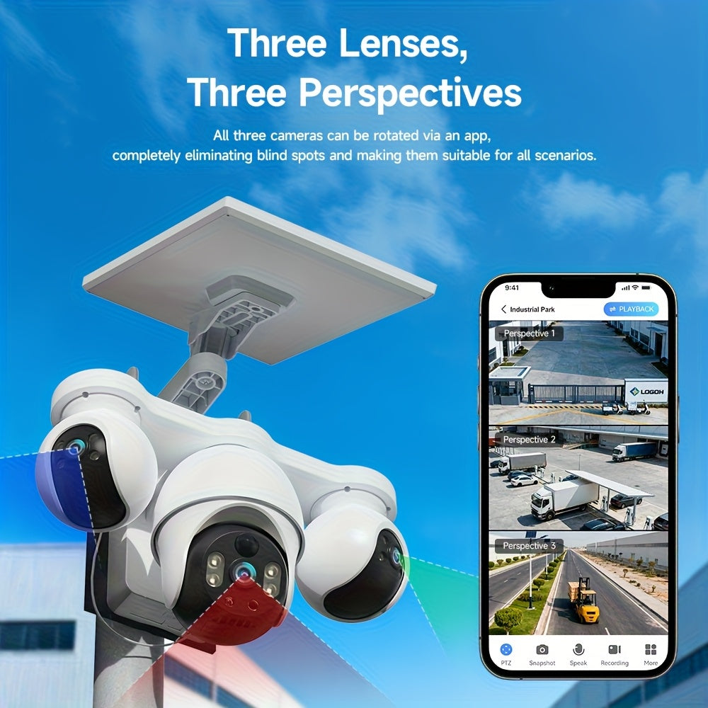 Überwachungskamera, PTZ 360° Pan/Tilt-Rotation für unterwegs und Zuhause – Detailansicht 9