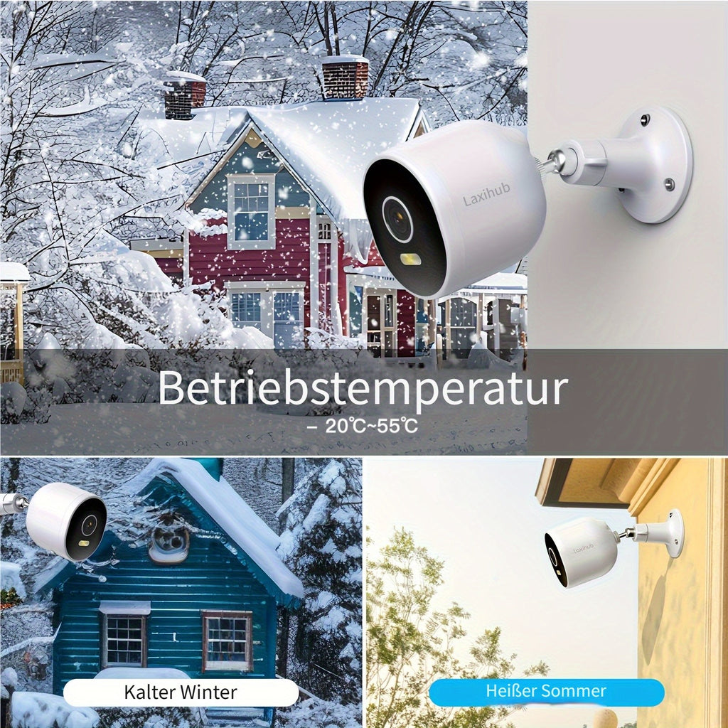 Überwachungskamera, Weiss für Zuhause und unterwegs – Detailansicht 12