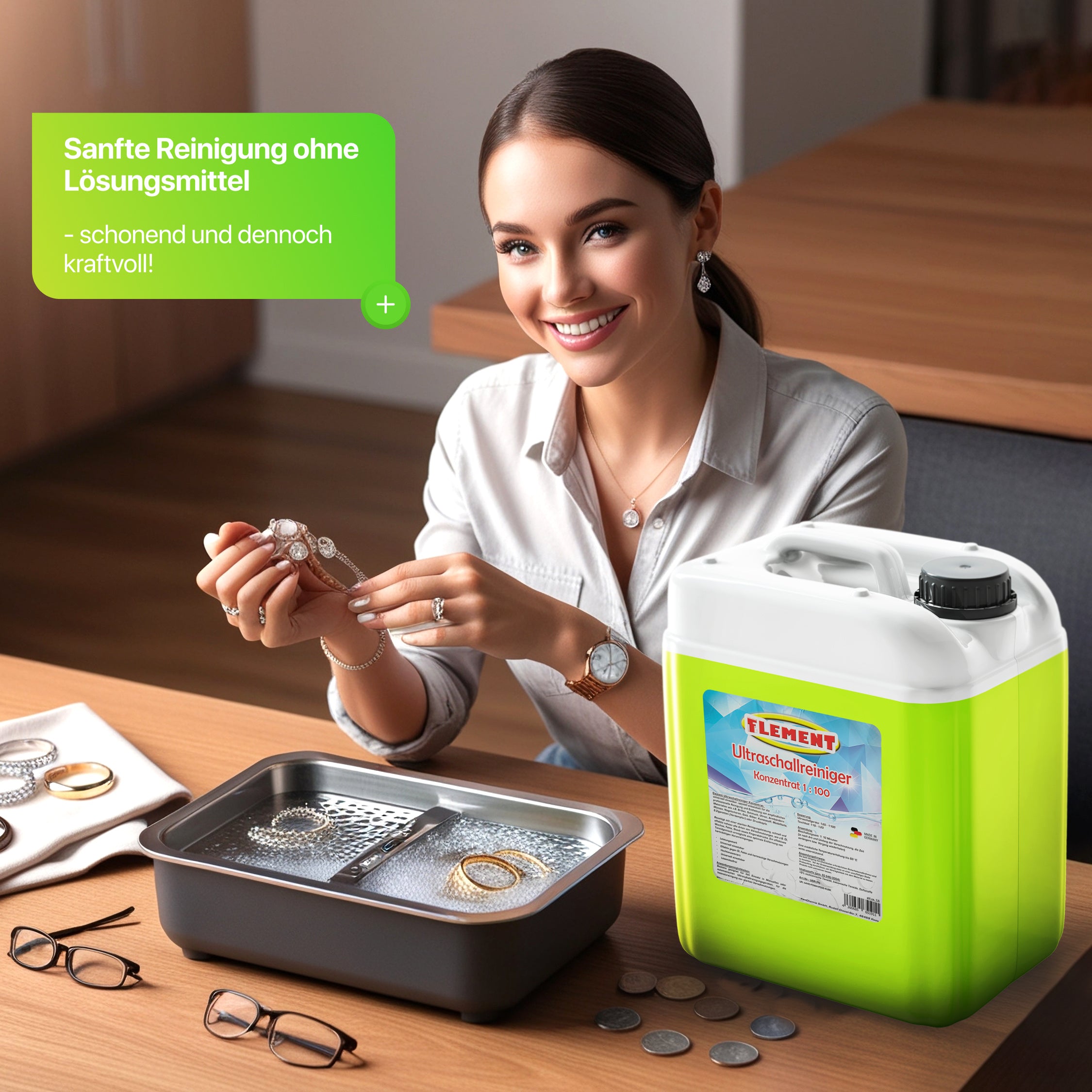 Ultraschallreiniger I Konzentrat, 2,5 Liter für Badezimmer und Haushalt – Detailansicht 7
