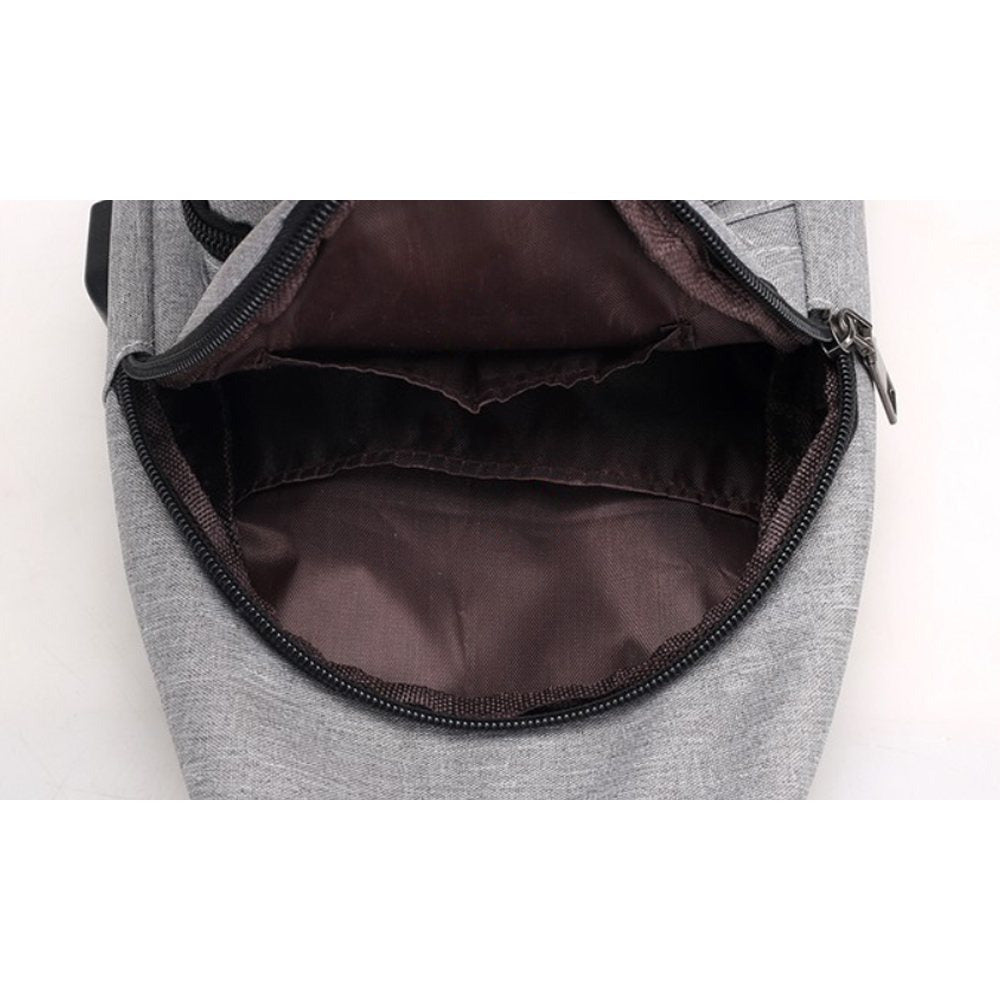 Umhängetasche Crossbody Brusttasche Schultertasche, Schwarz für Alltag und Zuhause – Detailansicht 8