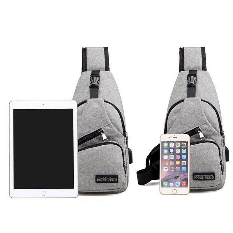 Umhängetasche Crossbody Brusttasche Schultertasche, Schwarz für Alltag und Zuhause – Detailansicht 11