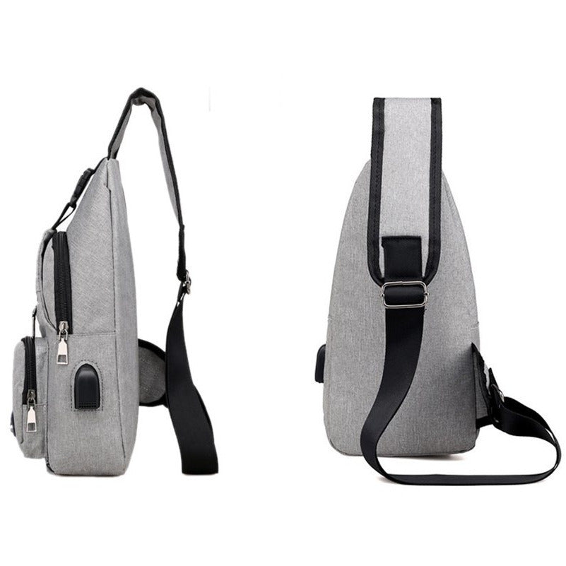 Umhängetasche Crossbody Brusttasche Schultertasche, Schwarz für Alltag und Zuhause – Detailansicht 13