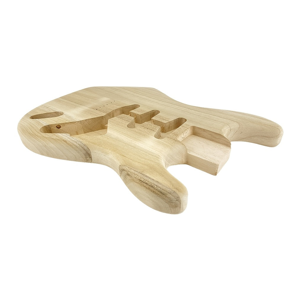 Unfertiger DIY-Gitarrenkorpus, Holz für eine Hardtail-Brücke und Alltag – Detailansicht 6