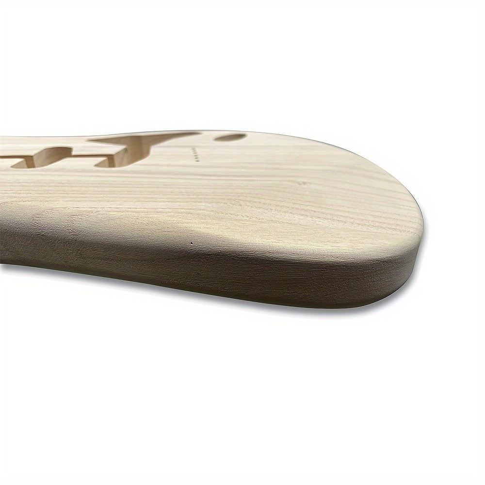 Unfertiger DIY-Gitarrenkorpus, Holz für eine Hardtail-Brücke und Alltag – Detailansicht 9