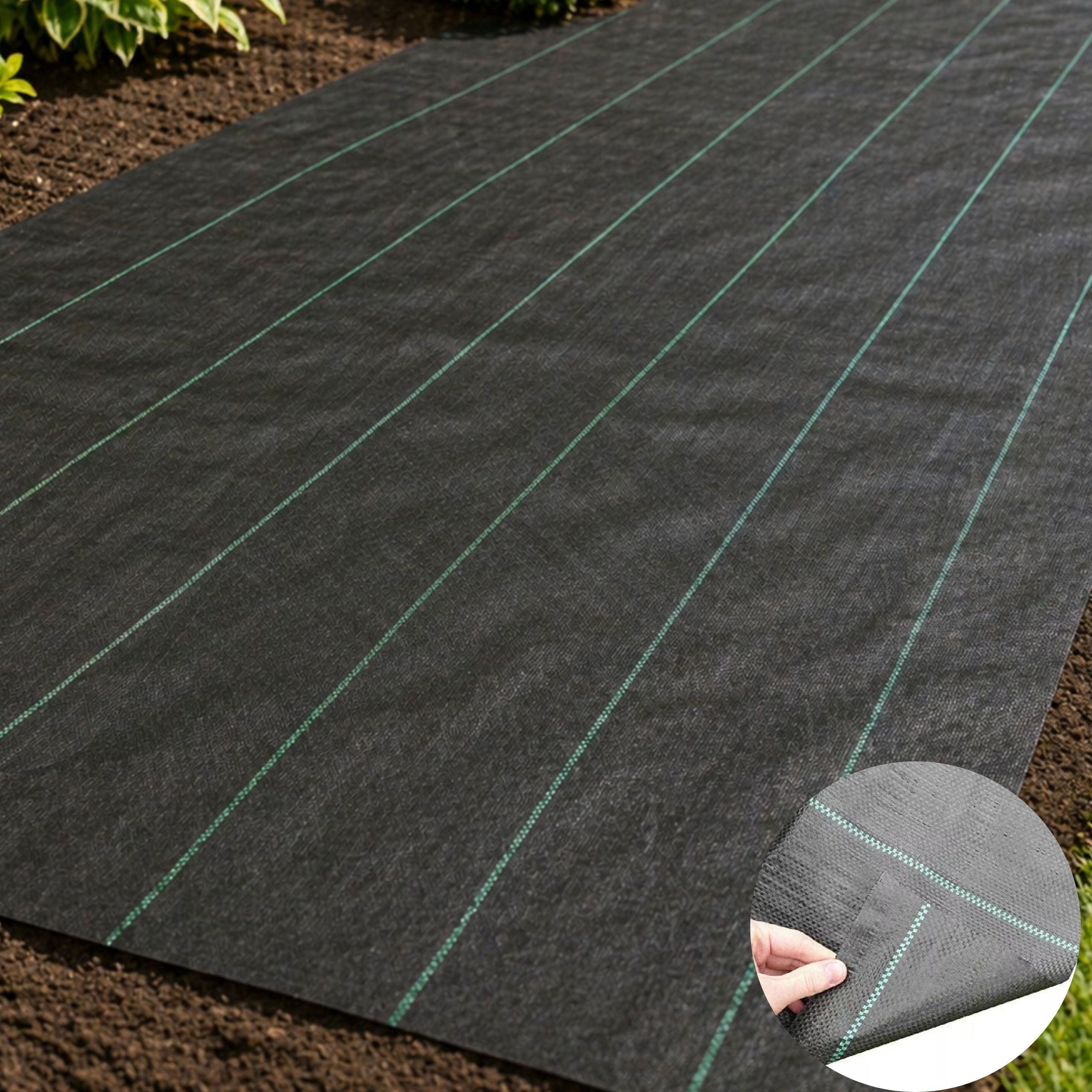 Unkrautvlies, 1 x 15 METER für Garten und Terrasse – Detailansicht 7