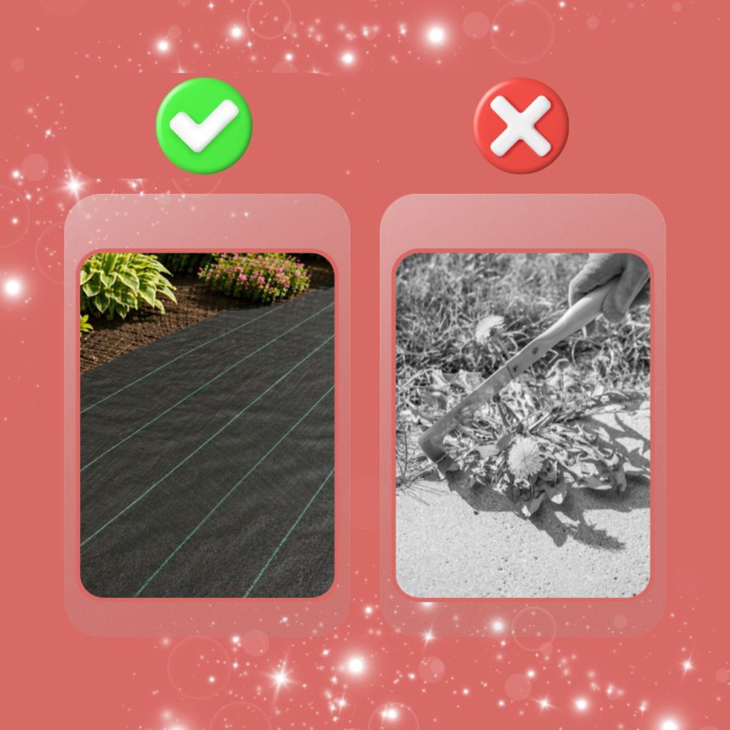 Unkrautvlies, 1 x 15 METER für Garten und Terrasse – Detailansicht 10