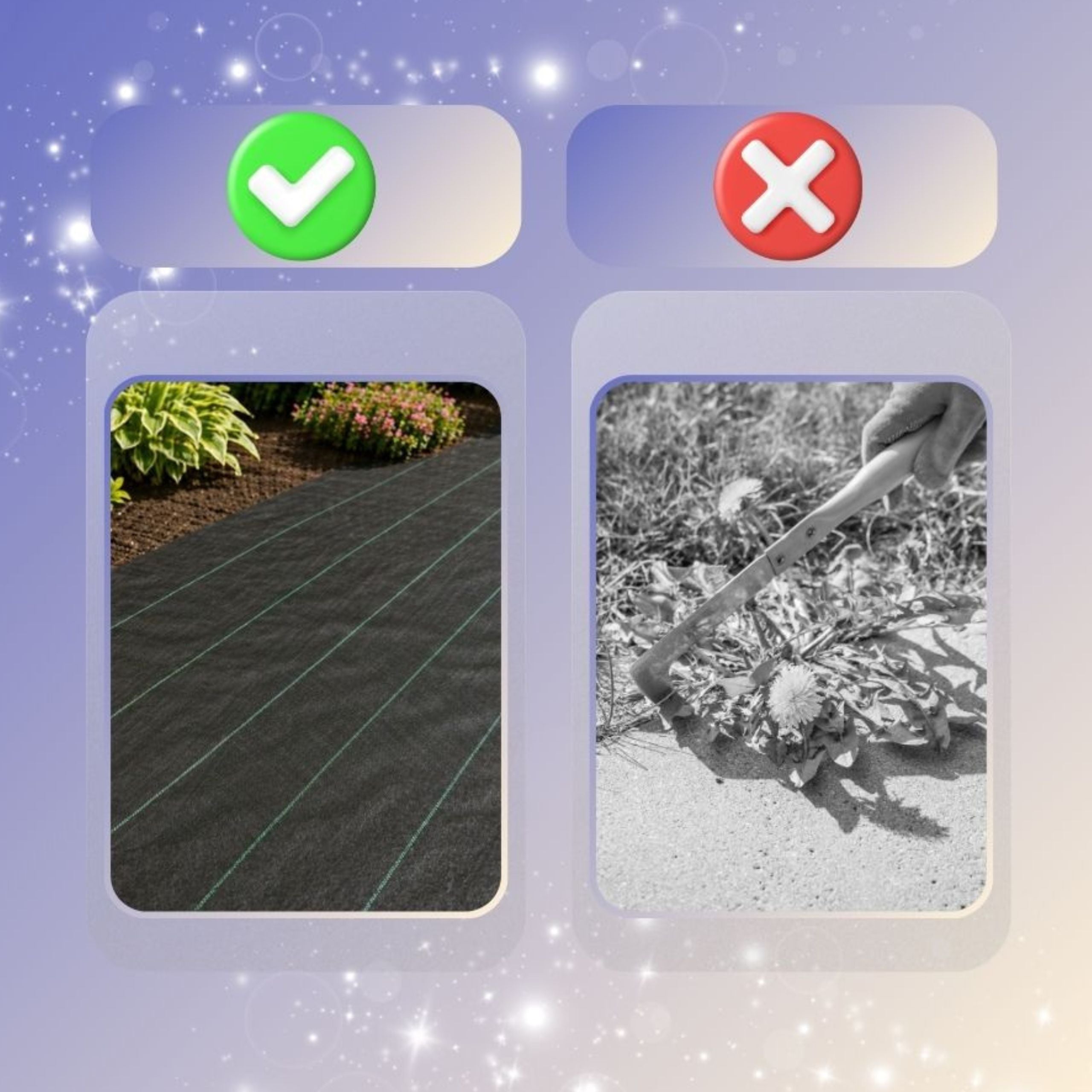Unkrautvlies, 1 x 15 METER für Garten und Terrasse – Detailansicht 11