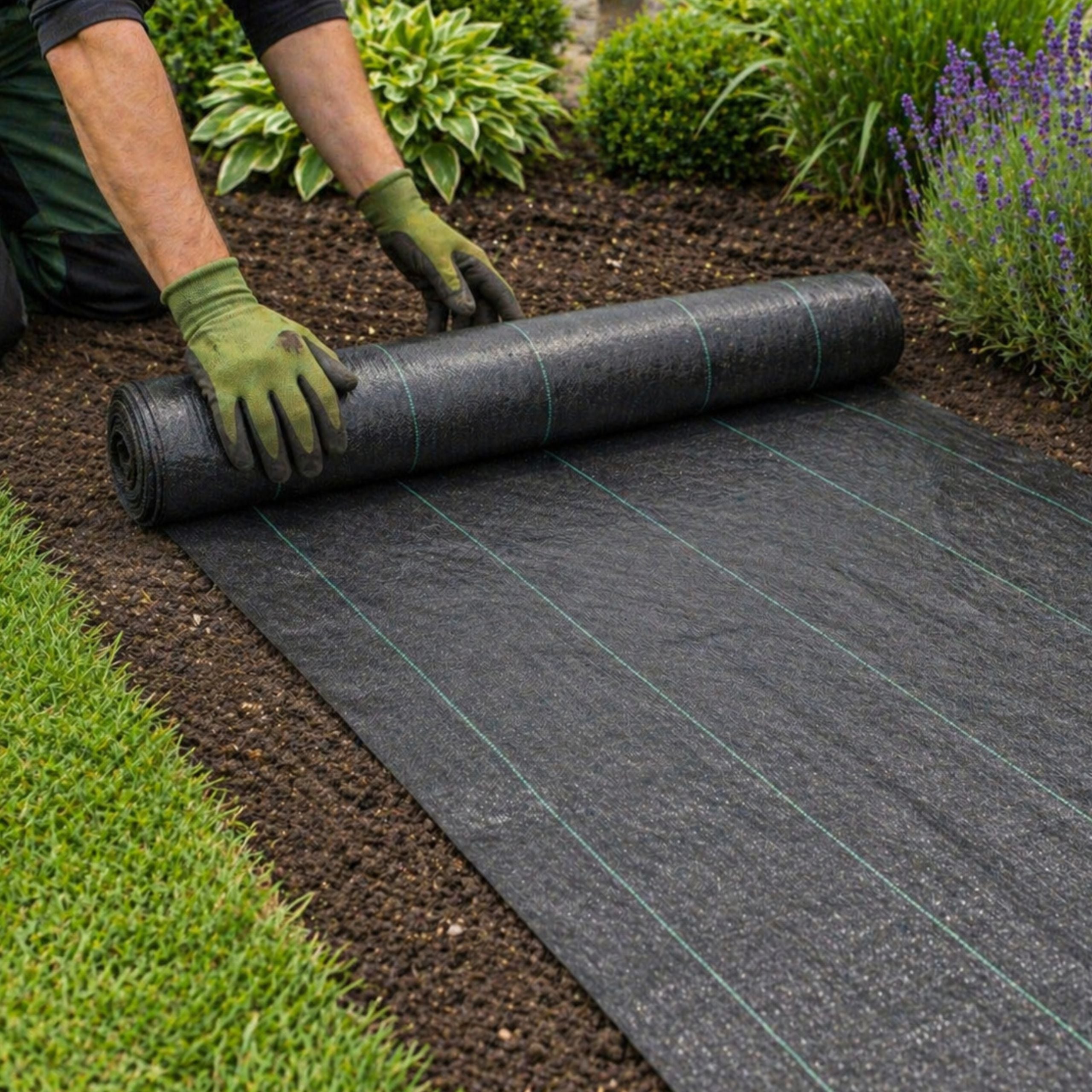 Unkrautvlies, 1 x 15 METER für Garten und Terrasse – Detailansicht 12