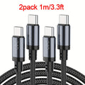 USB-C-Schnellladekabel, 201,17 cm für iPhone 17 16 15 und for Samsung – Detailansicht 6
