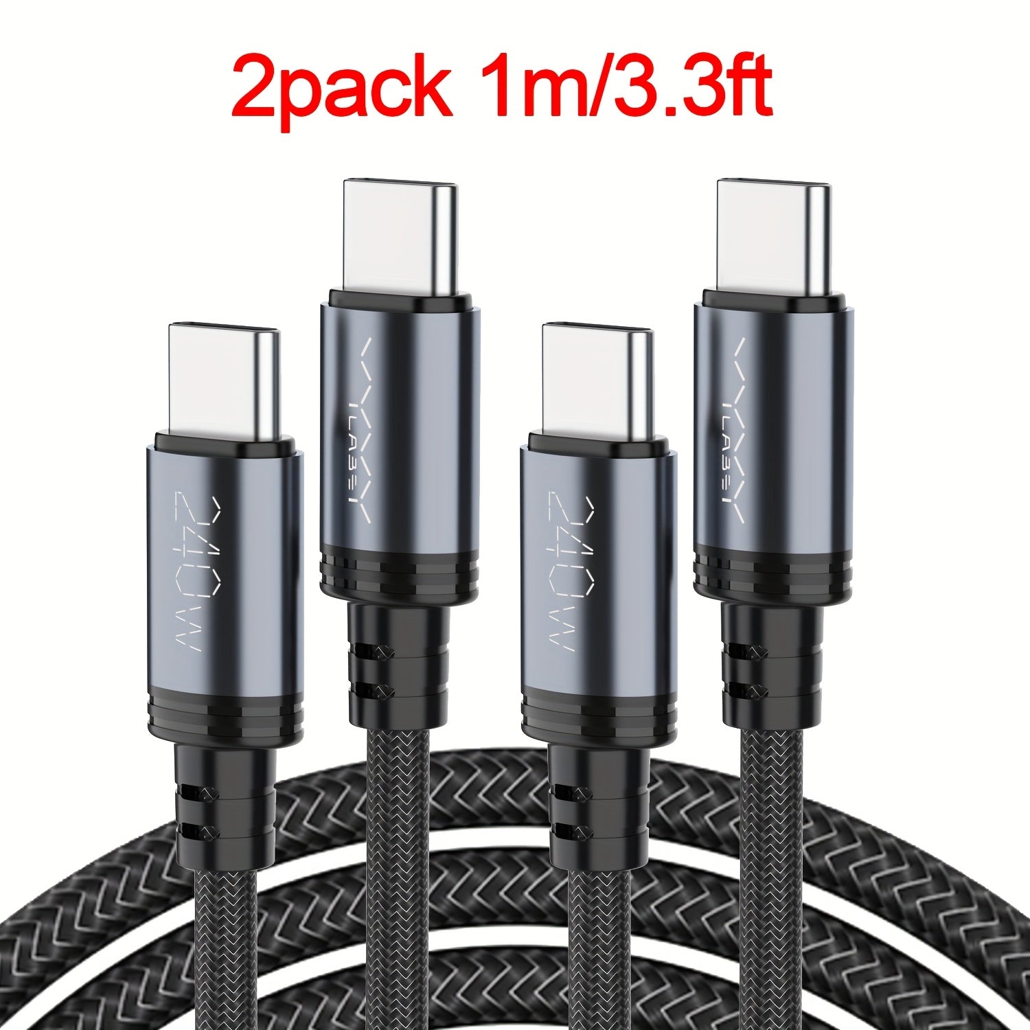 USB-C-Schnellladekabel, 201,17 cm für iPhone 17 16 15 und for Samsung – Detailansicht 6