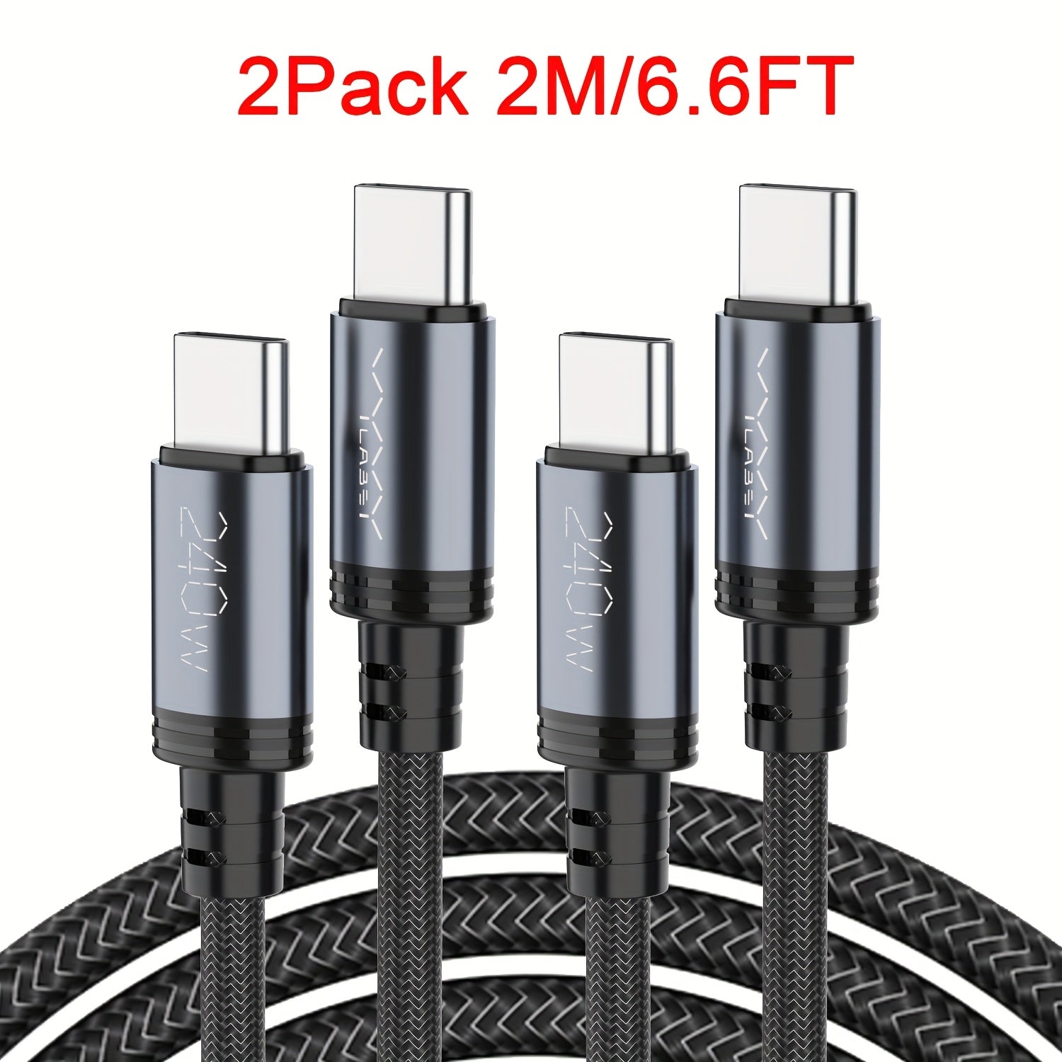 USB-C-Schnellladekabel, 201,17 cm für iPhone 17 16 15 und for Samsung – Detailansicht 8